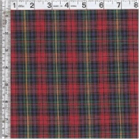 TEXTILE CREATIONS 44 in. Classic Yarn-Dyed Tartans Plaid - Red, Blue & Green 41